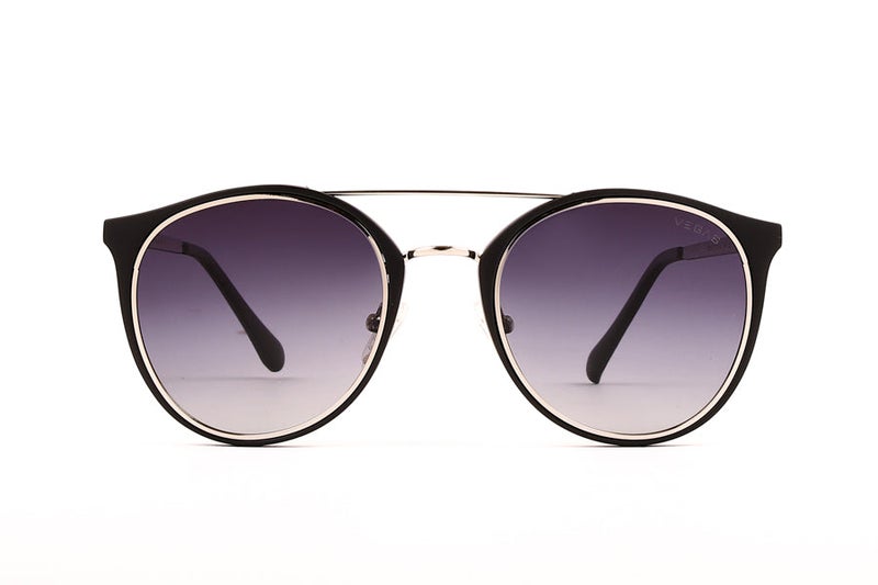 VEGAS Full Rim Round Unisex Navy  Sunglasses V2105 C5 - Image 1